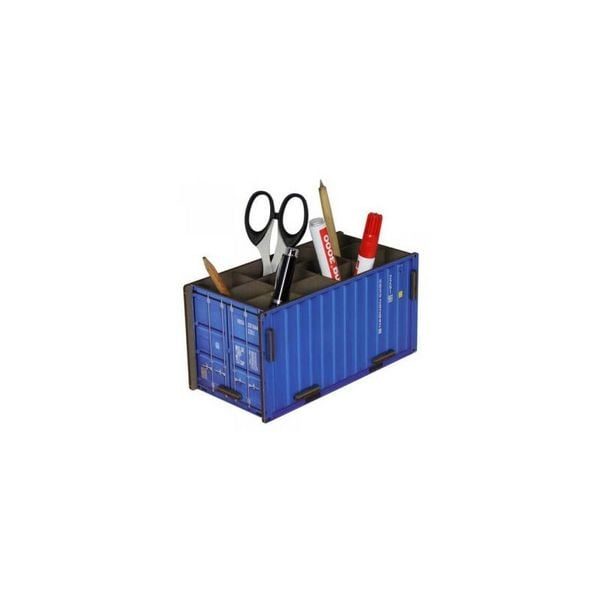Stiftebox Container Blau