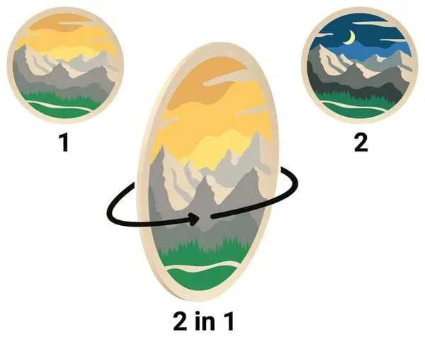 Ravensburger Malen nach Zahlen CreArt Wooden – Berge