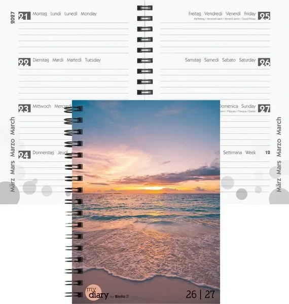 BIELLA Schüleragenda Sunset 26/27 806517830027U 1W/2S 12x16.5cm