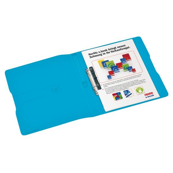 Herlitz Ringbuch 2 Ringe PP (Polypropylen) A4 Blau
