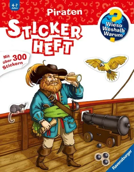 Ravensburger - Wieso? Weshalb? Warum? Stickerheft Piraten