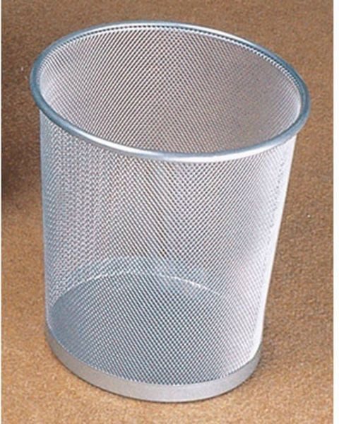 Helit Papierkorb the circle network H2518500 15 l (Ø x H) 265 mm x 280 mm Metall Silber 1 St.