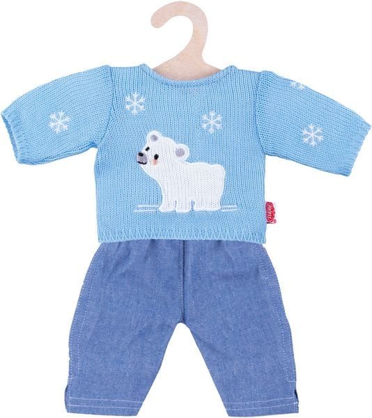 Heless® Puppenkleidung Grösse 28-33 cm, »Pullover blau mit Jeans« (2tlg.)