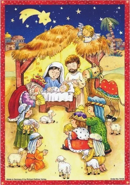 SELLMER Adventskalender 25.5x35.5cm 70128 Betlehem