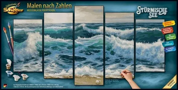 Schipper Malen nach Zahlen Stürmische See