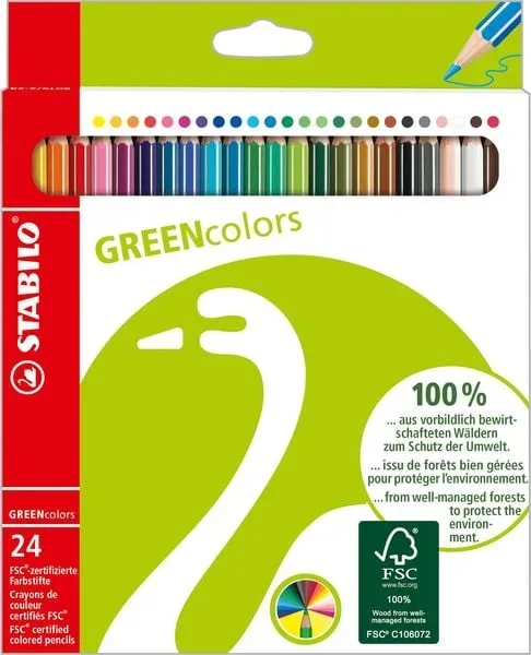 STABILO -  Farbstifte Greencolors 24026019 24 Farben