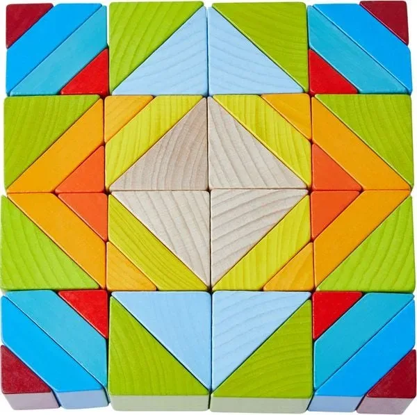 Haba - 3D-Bauspiel Blöcke Mosaik, Multicolor