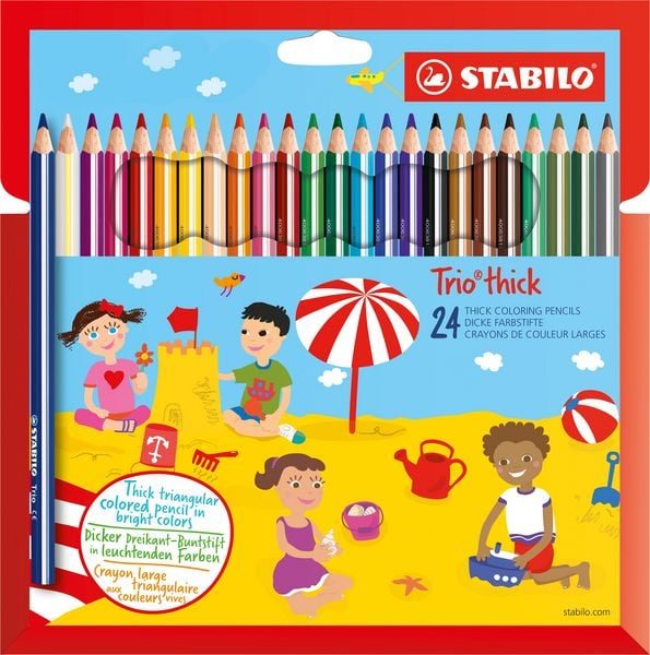 STABILO® Buntstifte STABILO® Trio® DICK 24er Etui in bunt