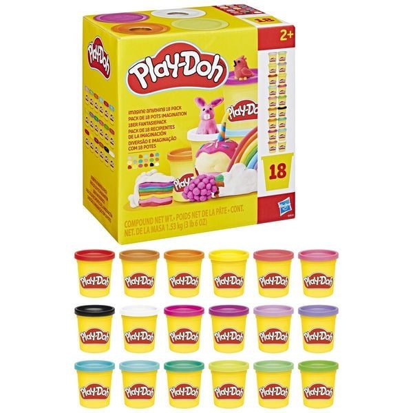 Play-Doh - 18er Pack Knete Fantasie, Multicolor