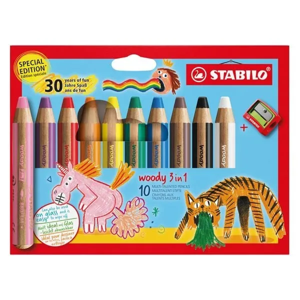 STABILO - Farbstift Set, 10 Stück, Sortierte Farben