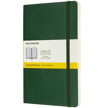 MOLESKINE Notizbuch SC L/A5 600035 kariert, myrtengr&uuml;n, 240 S.