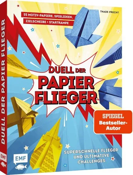 EMF Edition Michael Fischer - Duell der Papierflieger - Falte den schnellsten Flieger und gewinne ultimative Challenges, Multicolor