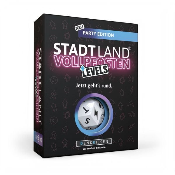 Denkriesen Stadt Land Vollpfosten Levels Party Edition -DE-