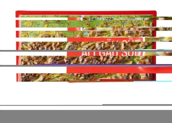 Georelief 3D Reliefpostkarte Bayerisches Oberland