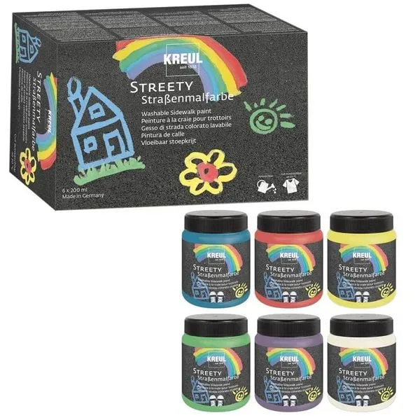Kreul Streety Strassenmalfarbe | 6 × 200 ml