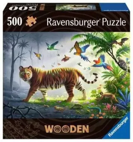 Ravensburger - Puzzle Tiger im Dschungel, 500 Teile, Multicolor