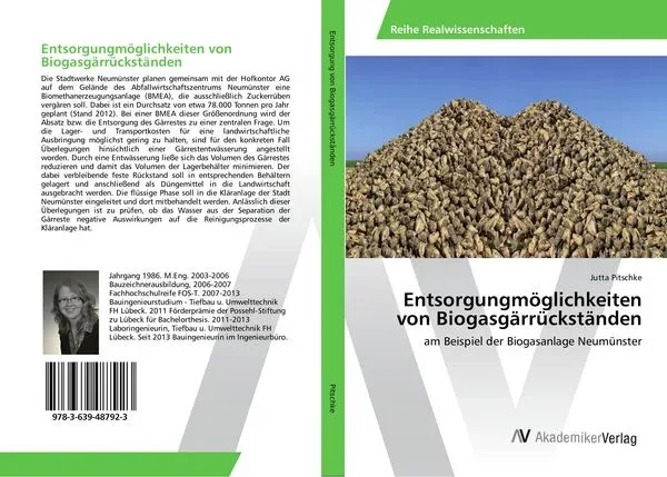 Entsorgungmöglichkeiten von Biogasgärrückständen