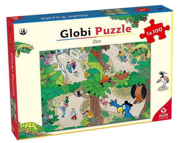 Globi Puzzle Zoo, 100 Teile