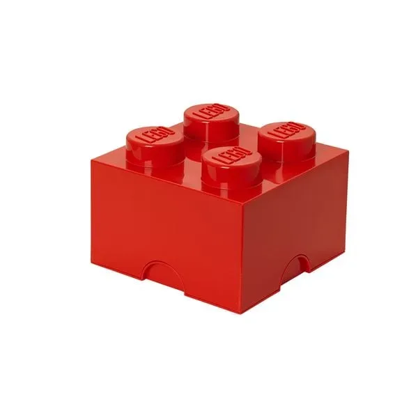 LEGO® Aufbewahrungsstein 4 Noppen Rot