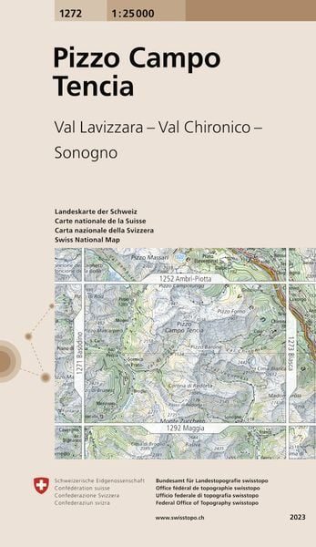 Swisstopo Pizzo Campo Tencia 1272 Landeskarte 1:25 000
