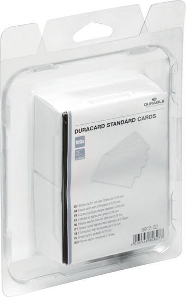 DURABLE DuracardStandard Cards 891502 weiss blanko