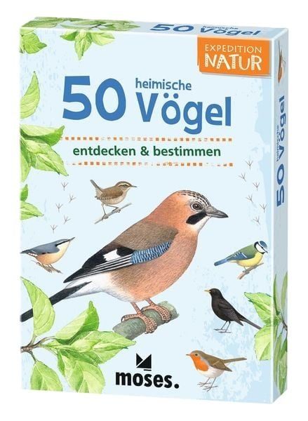 Moses Verlag Kartenset - 50 HEIMISCHE VÖGEL - entdecken & bestimmen