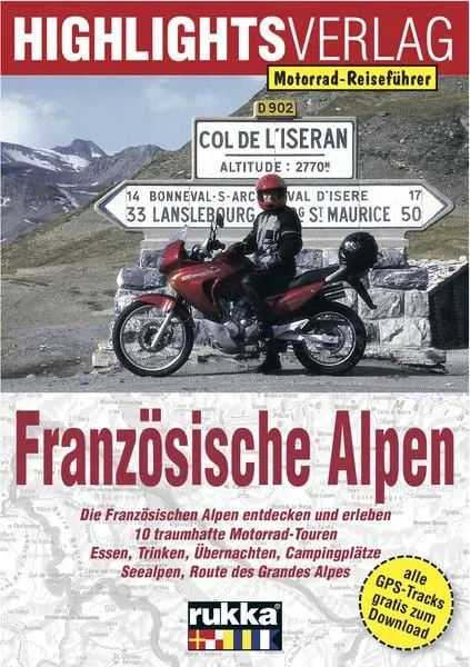 Highlights-Verlag Motorrad-Reiseführer Französische Alpen - Motorradzubehör - Reisen & Outdoor