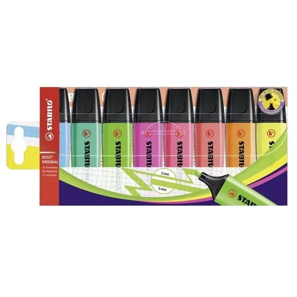 STABILO Boss Leuchtmarker Original 70/8 8 Farben ass.