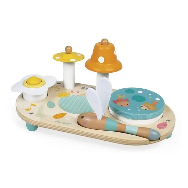 Janod - Pure Musiktisch mit 5 Funktionen, Multicolor