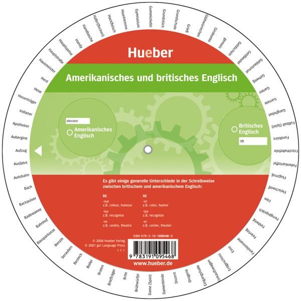 Amerikanisches und britisches Englisch, Wheel