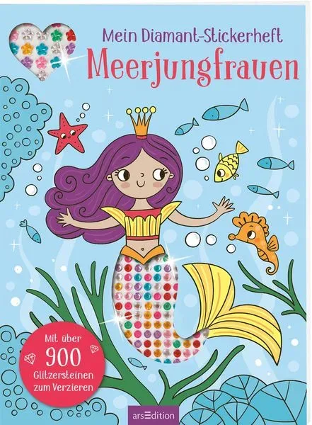 ARS EDITION - Mein Diamant-Stickerheft - Meerjungfrauen