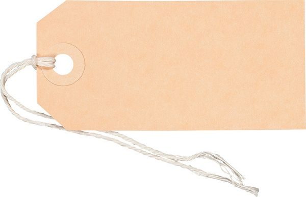 BIELLA Anh&auml;nge-Etiketten 45x90mm 561090.00 braun 50 St&uuml;ck