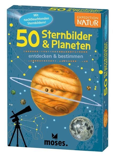 Moses Verlag Kartenset - 50 STERNBILDER & PLANETEN - entdecken & bestimmen