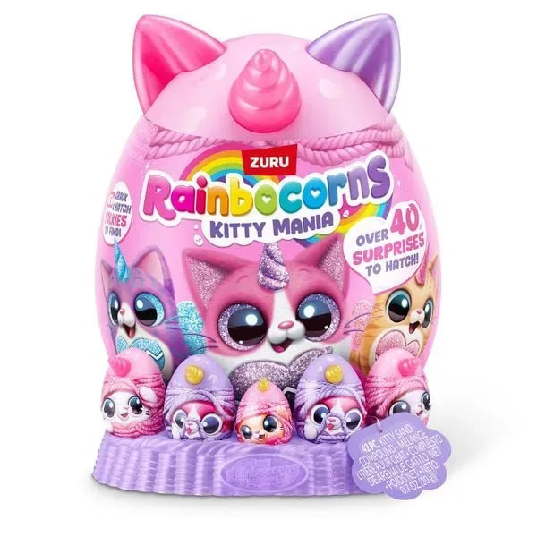 Zuru - Rainbocorns Eggzania Kitty Mania, Überraschungspack, Multicolor