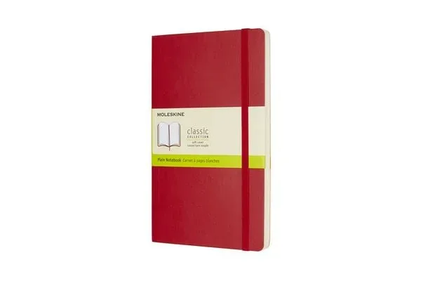 MOLESKINE Notizbuch L/A5 854658 Blanko,Soft Cover,Scharlach