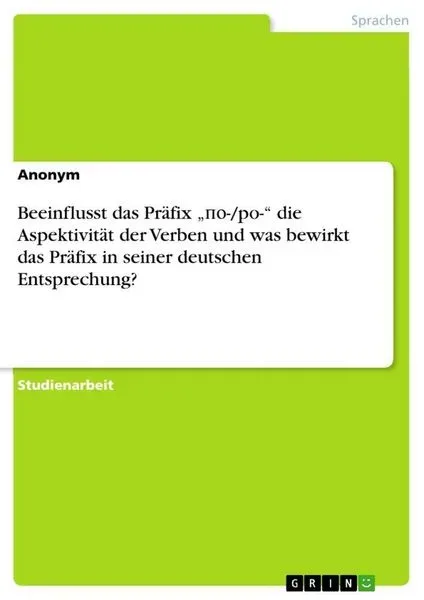 Beeinflusst das Präfix 