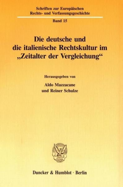 Die deutsche und die italienische Rechtskultur im 