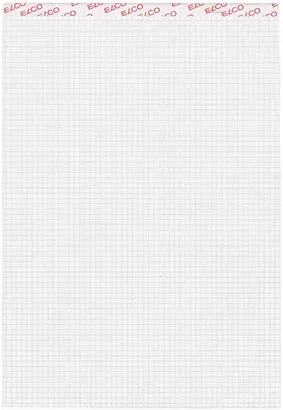 ELCO Notizblock kariert 4mm A4 73511.17 weiss, 80gm2 100 Blatt