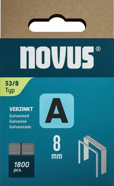 Novus Tools 042-0774 Feindrahtklammern Typ 53 1800 St. Abmessungen (L x B) 8 mm x 11.3 mm