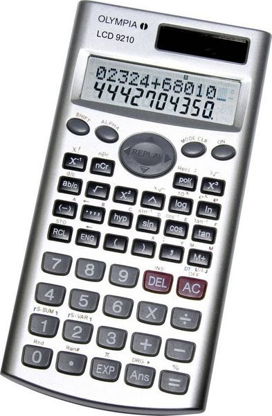 Olympia LCD 9210 Schulrechner Silber Display (Stellen): 12 batteriebetrieben (B x H x T) 84 x 18 x 162 mm