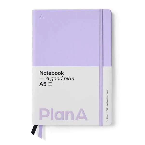 Notizbuch A5 Hardcover Liniert Mauve Purple