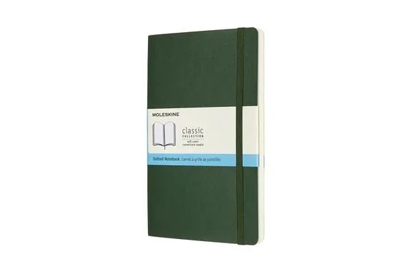 MOLESKINE Notizbuch SC L/A5 600042 gepunktet, myrtengr&uuml;n, 240 S.