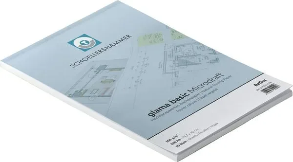 SCHOELLERSHAMMER Skizzenblock DIN A3 102 g/m² 297 x 420 mm Transparent 50 Blatt