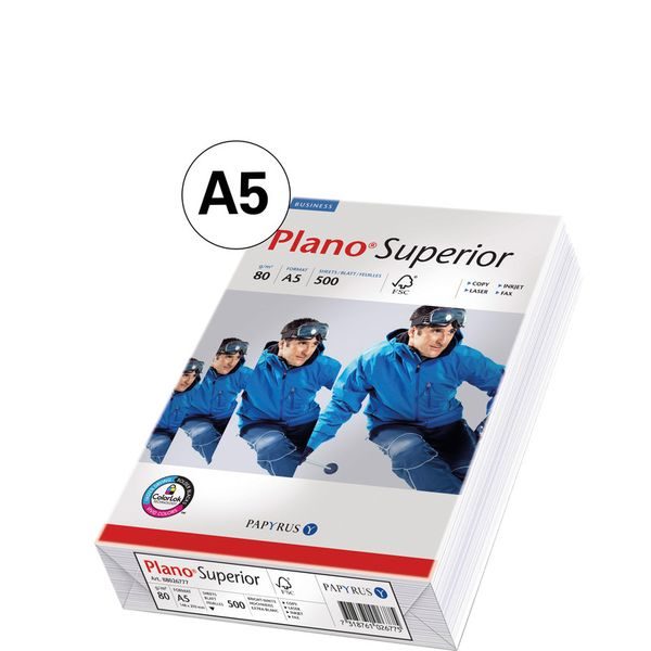 PAPYRUS PlanoSuperior A5 A5 88026798 80g, weiss 500 Blatt