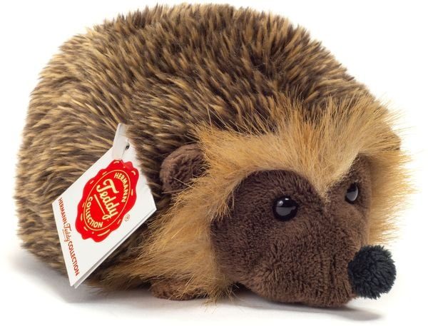 Hermann Teddy Kuscheltier IGEL (15 cm) in braun