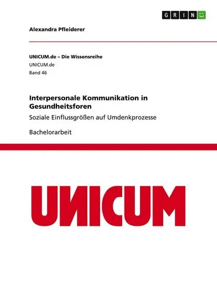 Interpersonale Kommunikation in Gesundheitsforen