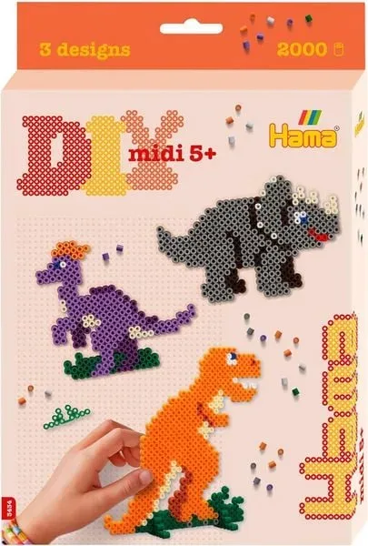 HAMA B&uuml;gelperlen Set Midi G1013434-0 Dino Welt