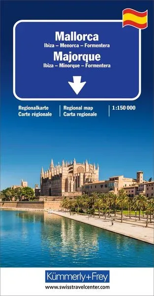 Straßenkarte Mallorca / Ibiza, Menorca, Formentera 1:150 000