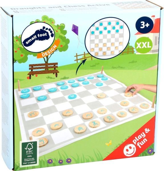 small foot ® Dame und Schach Active - bunt