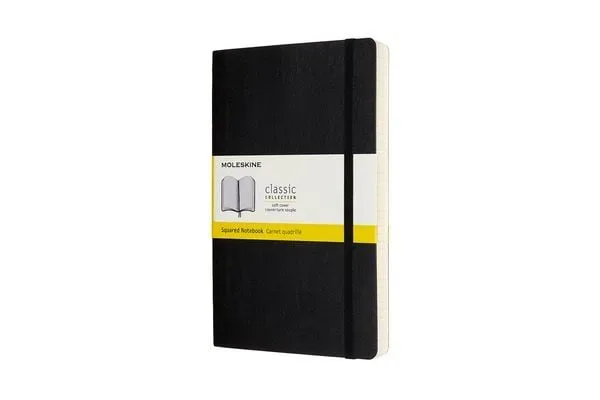 MOLESKINE Notizbuch SC L/A5 628059 kariert, schwarz, 240 Seiten